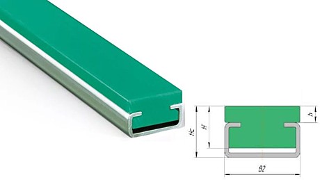 Направляющая цепи тип CF (Hc-22, B1-38, L-2000)